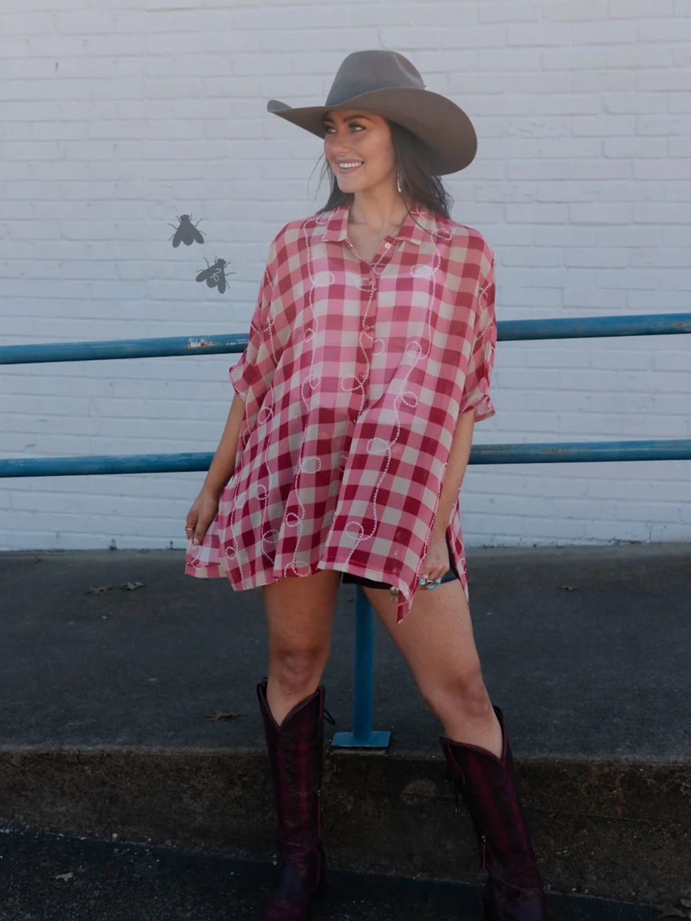 Gingham Rope Top - Picture 2 of 7